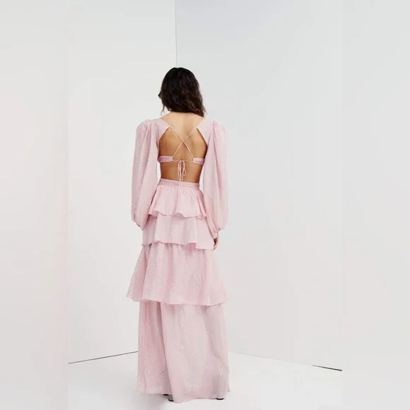 For Love and Lemons XS Chantal Long Sleeve Maxi Dress - Picture 6 of 15